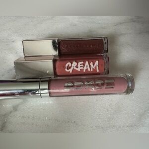 Fenty Beauty & Buxom Gloss Trio - Rich Brown and Soft Pink